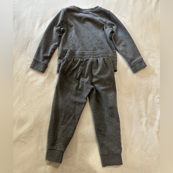 PUMA Kids Gray and Red Tracksuit Bottoms - Picture 3 of 3